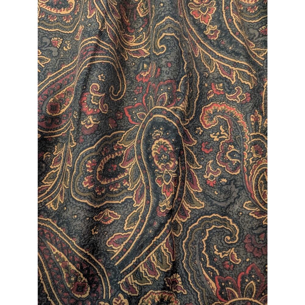 Vintage Chaus Paisley Rayon Midi Skirt 13/14 Whimsigoth Grunge Earthy - Picture 8 of 8